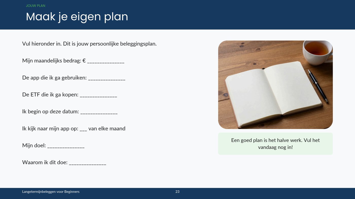 Jouw persoonlijke plan (p. 23)